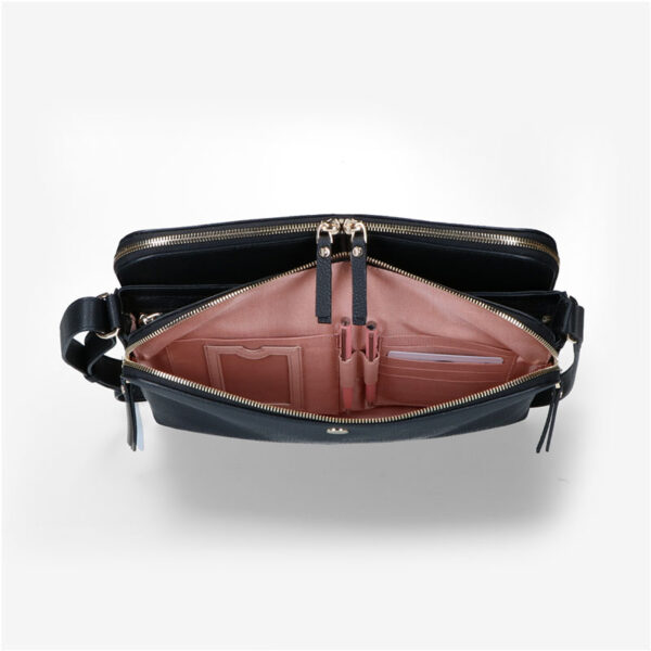 FMME Crossbody Carmen 10.5' Croco Black