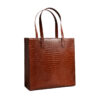 Ted Baker Croccon Croc Detail Large Icon Dark Tan