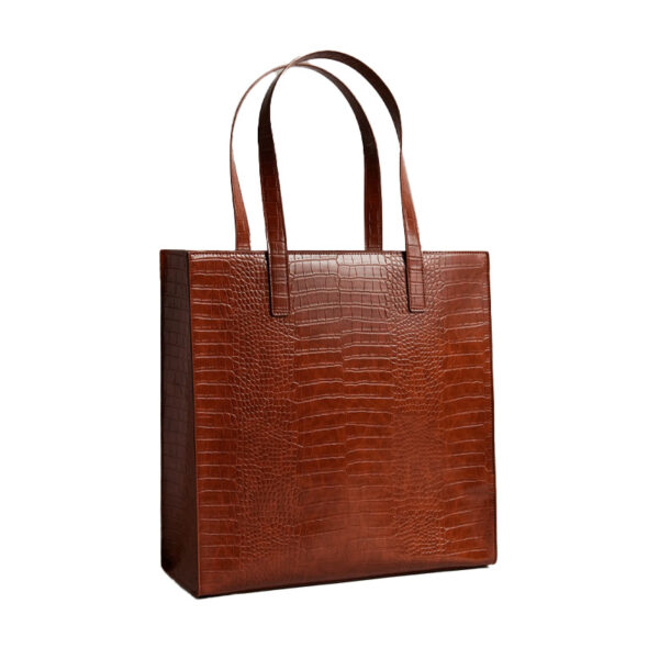 Ted Baker Croccon Croc Detail Large Icon Dark Tan