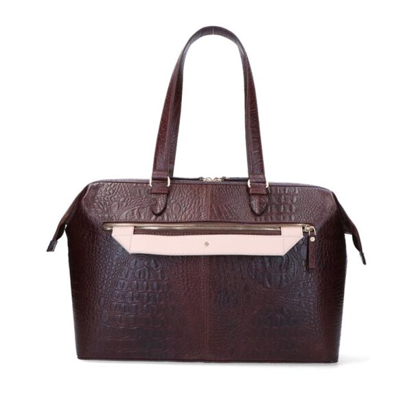 FMME Christy Businessbag 15.6' Croco Brown