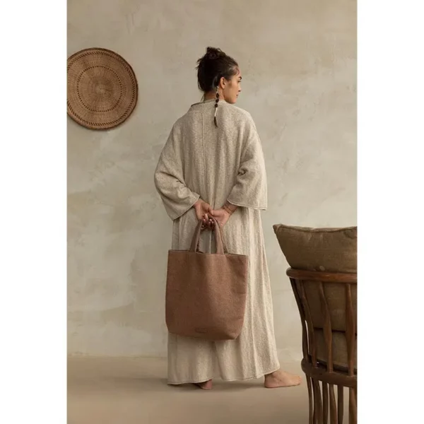 Monk & Anna Baya Shopper Wool Cashew