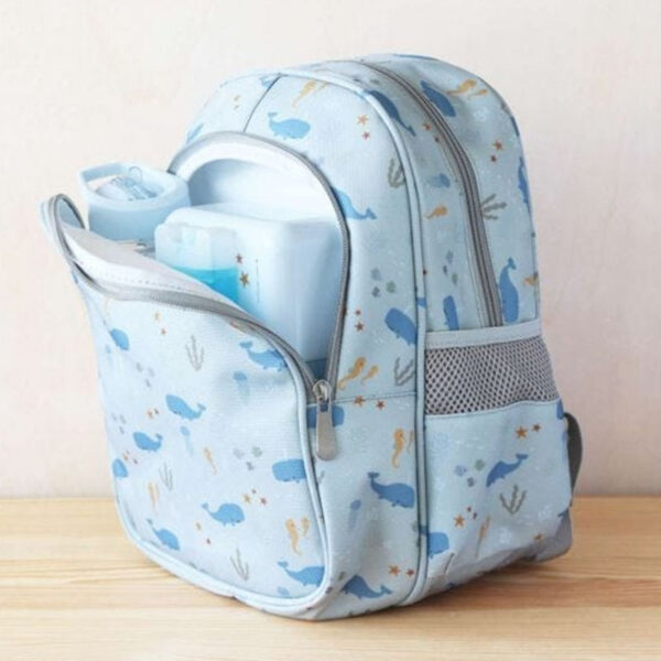 A Little Lovely Company Insulated Backpack: Ocean