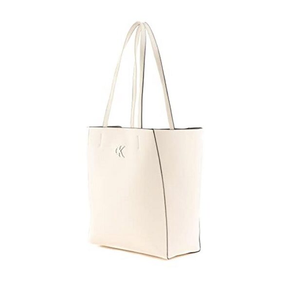 Calvin Klein Minimal Monogram Shopper Warm White