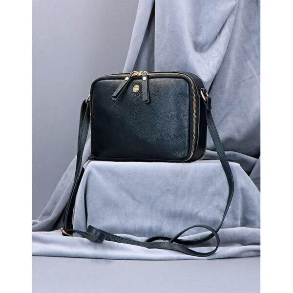 FMME Crossbody Caro Grain Black