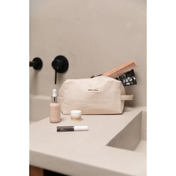 Monk & Anna Toiletry Bag Linnen Milk
