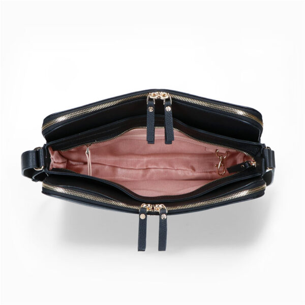 FMME Crossbody Carmen 10.5' Croco Black