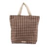 Monk & Anna Baya Shopper Check Brown