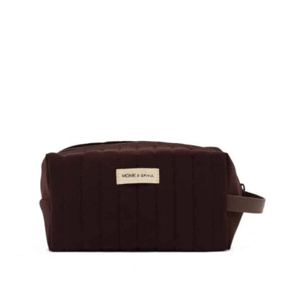 Monk & Anna Toiletry Bag Linnen Mahogany