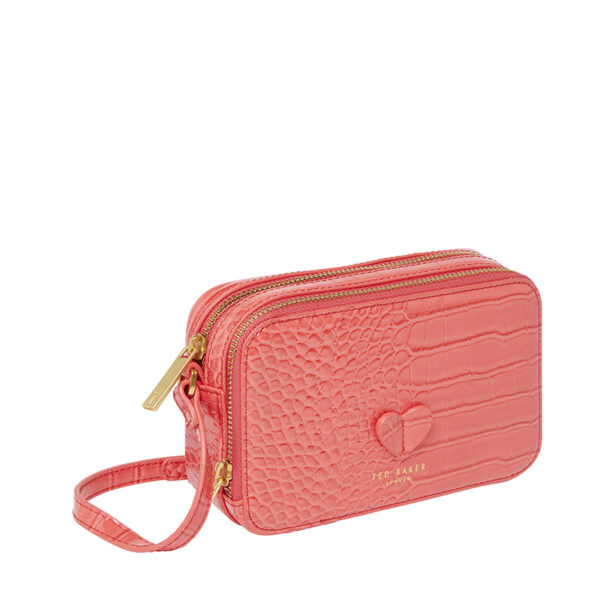 Ted Baker Valtina Imitation Croc Mini Camera Bag Coral