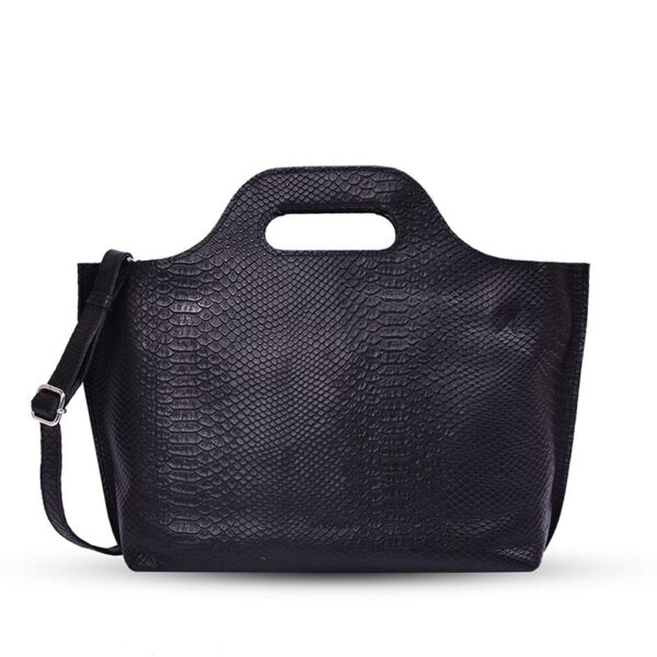 MYOMY My Paper Bag Carry Handbag Anaconda Black