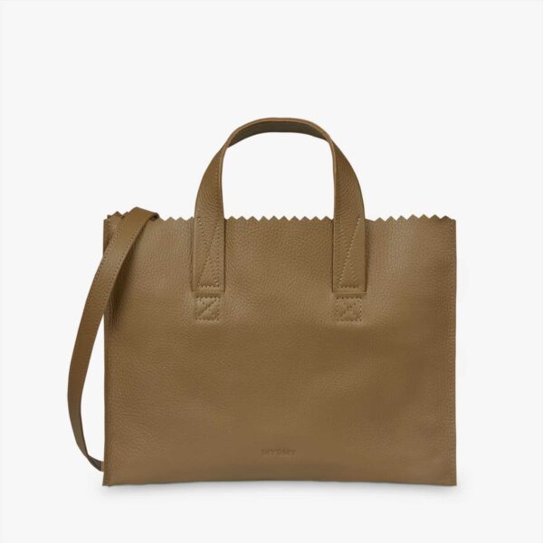 MYOMY My Paper Bag Handbag/Crossbody Rambler Amber Green