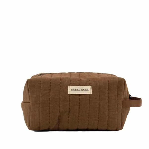 Monk & Anna Toiletry Bag Linnen Oak Padded