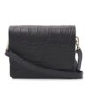 dR Amsterdam Laurel Croco Shopper Black