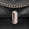 Ted Baker Ayahli Leather Puffer Quilted Shoulder Bag Black