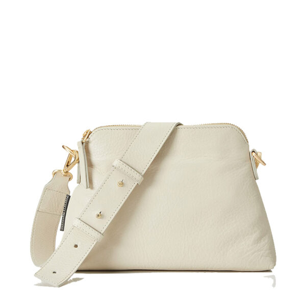 Fred de La Bretoniere Crossbody Grain Leather Beige