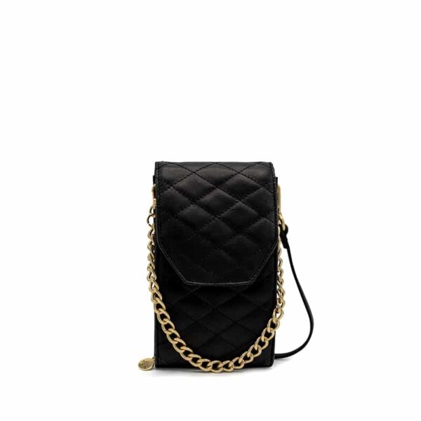 MŌSZ Bag Phone Bag Large Quilted Off white Shiny Light gold