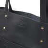 dR Amsterdam Laurel Croco Shopper Black