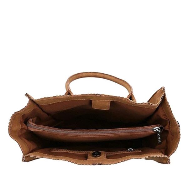 Zebra Trends Shopper Natural Bag Rosa XL Camel