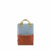 Sticky Lemon Backpack Large | Colourblocking | Blue Berry + Willow Brown + Pear Green