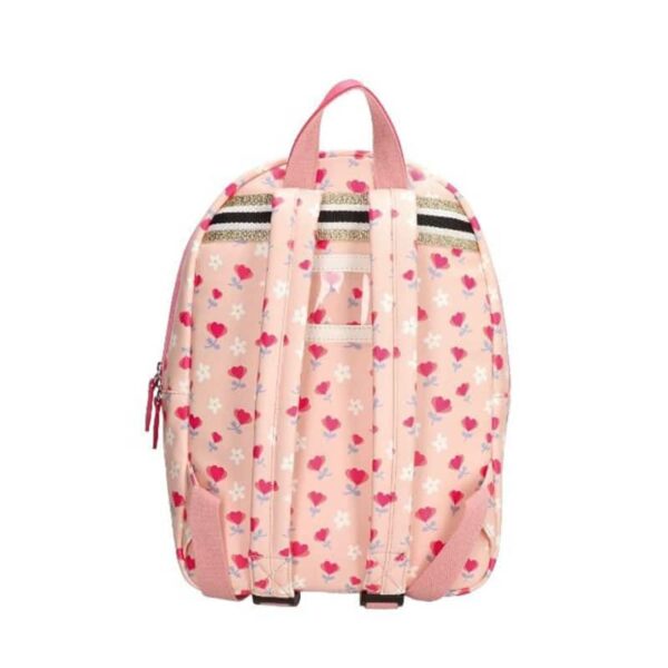 Zebra Girls Rugzak Pink Flower Hartjes