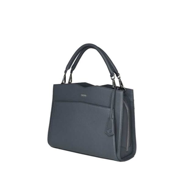 Socha Genuine Leather Business Bag 12-14" Diamond Edition Shoulder Grey
