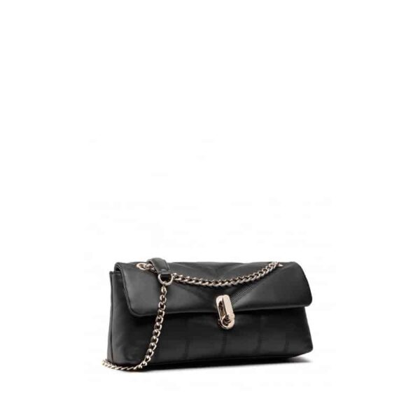 Ted Baker Ayahli Leather Puffer Quilted Shoulder Bag Black
