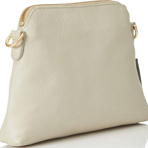 Fred de La Bretoniere Crossbody Grain Leather Beige