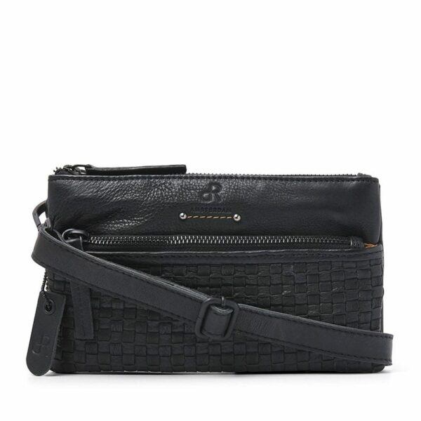 dR Amsterdam Tampa Braided Schoulderbag Black