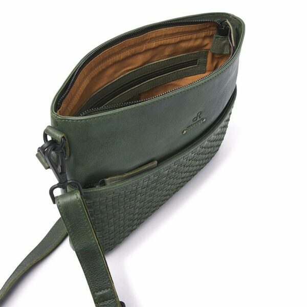 dR Amsterdam Tampa Braided Hand / Shoulderbag Green