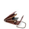 Mōsz Phone Bag Large Plain Croco Cognac Brushed Silver