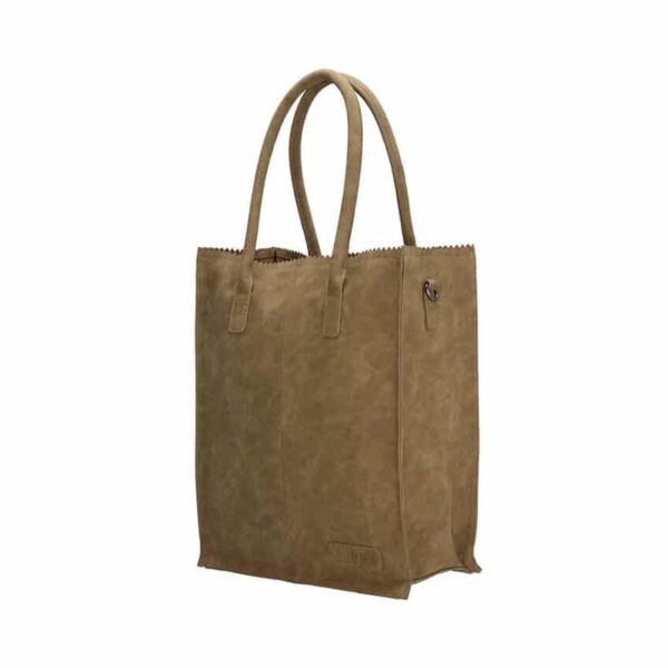 Zebra Trends Shopper Natural Bag Rosa Olijf