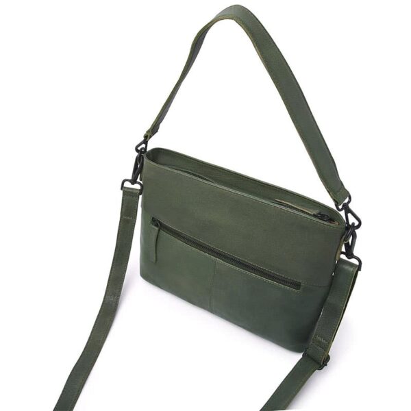 dR Amsterdam Tampa Braided Hand / Shoulderbag Green