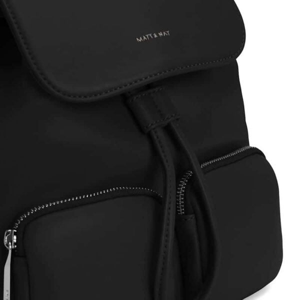 Matt & Nat Tatum Black Shiny Backpack