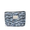 Fabienne Chapot Make Up Bag Cream White  / Ocean Bl Sassy Sardines