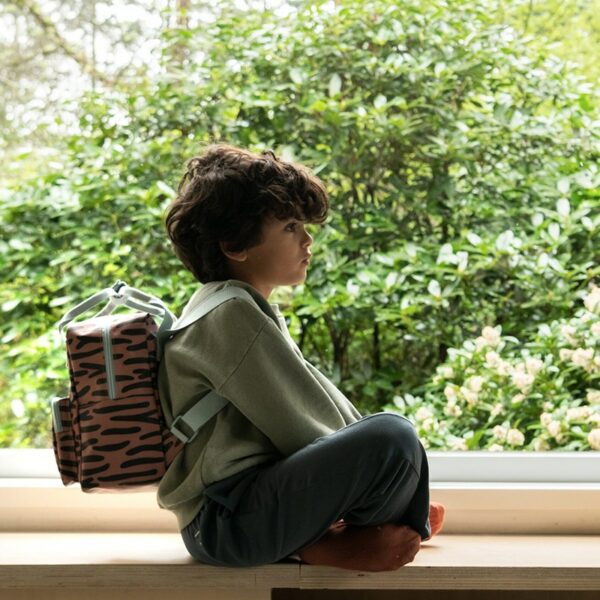 Rilla Go Rilla Studio Ditte Backpack Small Tiger Stripes Brown