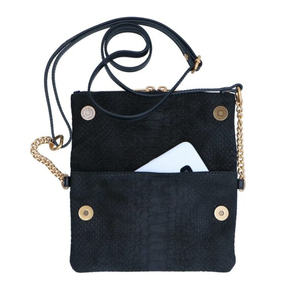 LouLou Essentiels 28CROSSBODY Sugar Snake Black