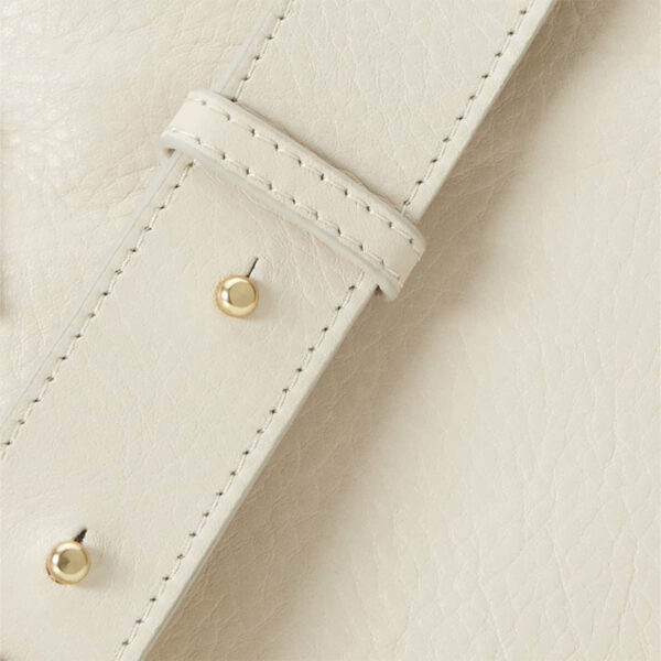 Fred de La Bretoniere Crossbody Grain Leather Beige