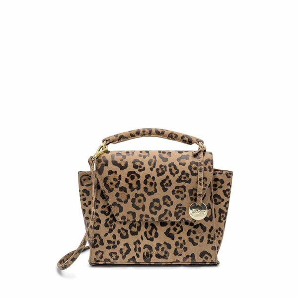 MŌSZ Phoebe Handbag Jungle Taupe Shiny Light Gold