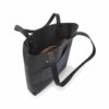 dR Amsterdam Laurel Croco Shopper Black