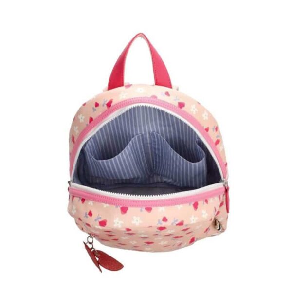 Zebra Girls Rugzak Pink Flower Hartjes
