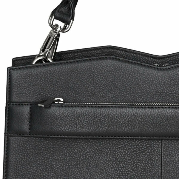 Socha Genuine Leather Business Bag 12-14" Diamond Edition Shoulder Black