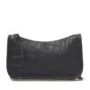 dR Amsterdam Laurel Croco Shopper Black