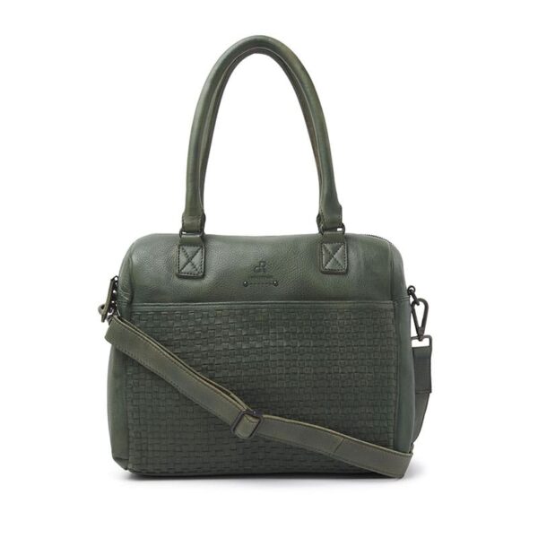 dR Amsterdam Tampa Braided Hand / Shoulderbag Brown