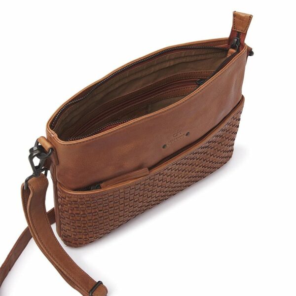 dR Amsterdam Tampa Braided Hand / Shoulderbag Camel