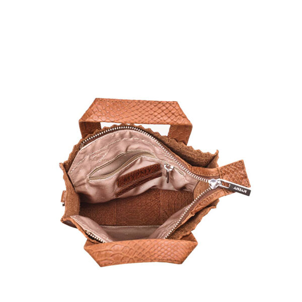 MYOMY My Paper Bag Square Shopper Anaconda Brandy