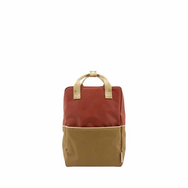 Sticky Lemon Backpack Large | Colourblocking | Blue Berry + Willow Brown + Pear Green