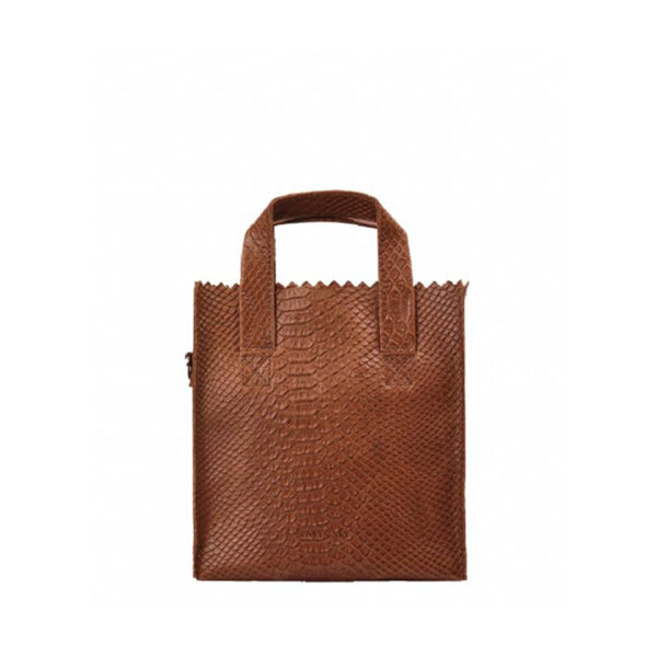 MYOMY My Paper Bag Square Shopper Anaconda Brandy