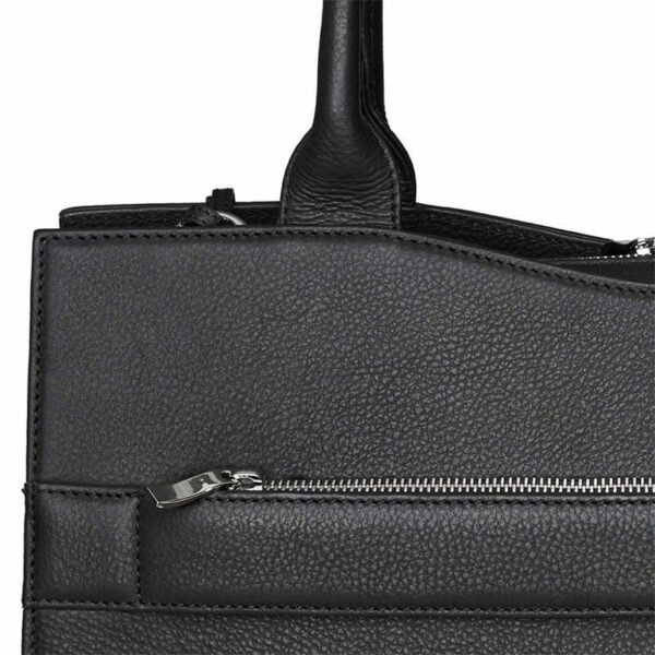 Socha Genuine Leather Diamond Business Bag 15.6" Black