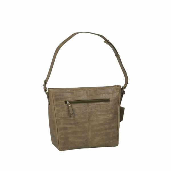 Burkely Croco Cassy Hobo Taupe