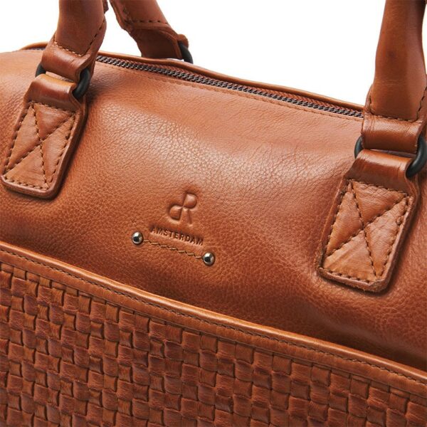 dR Amsterdam Tampa Braided Hand / Shoulderbag Brown